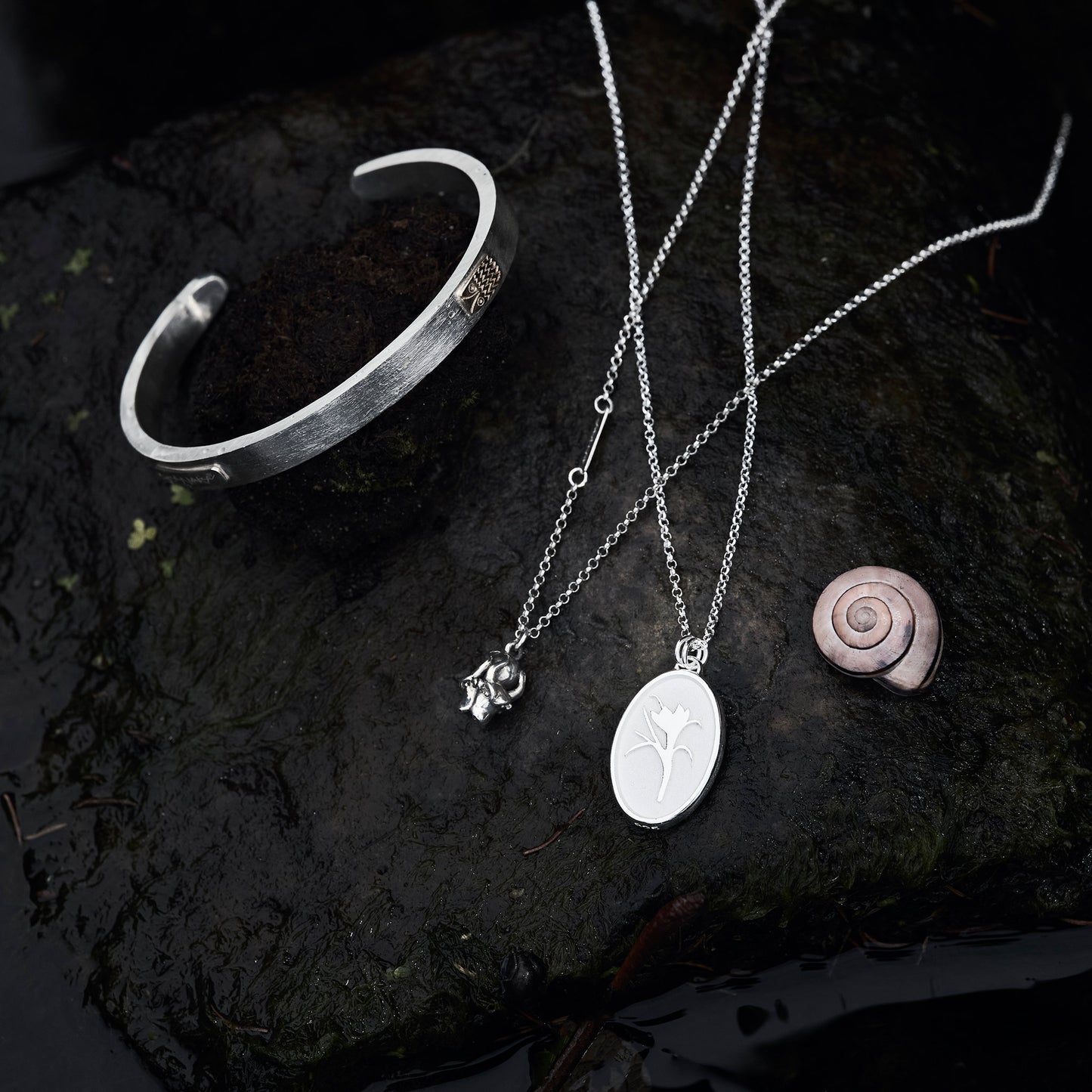 Intuition and insight cuff bangle