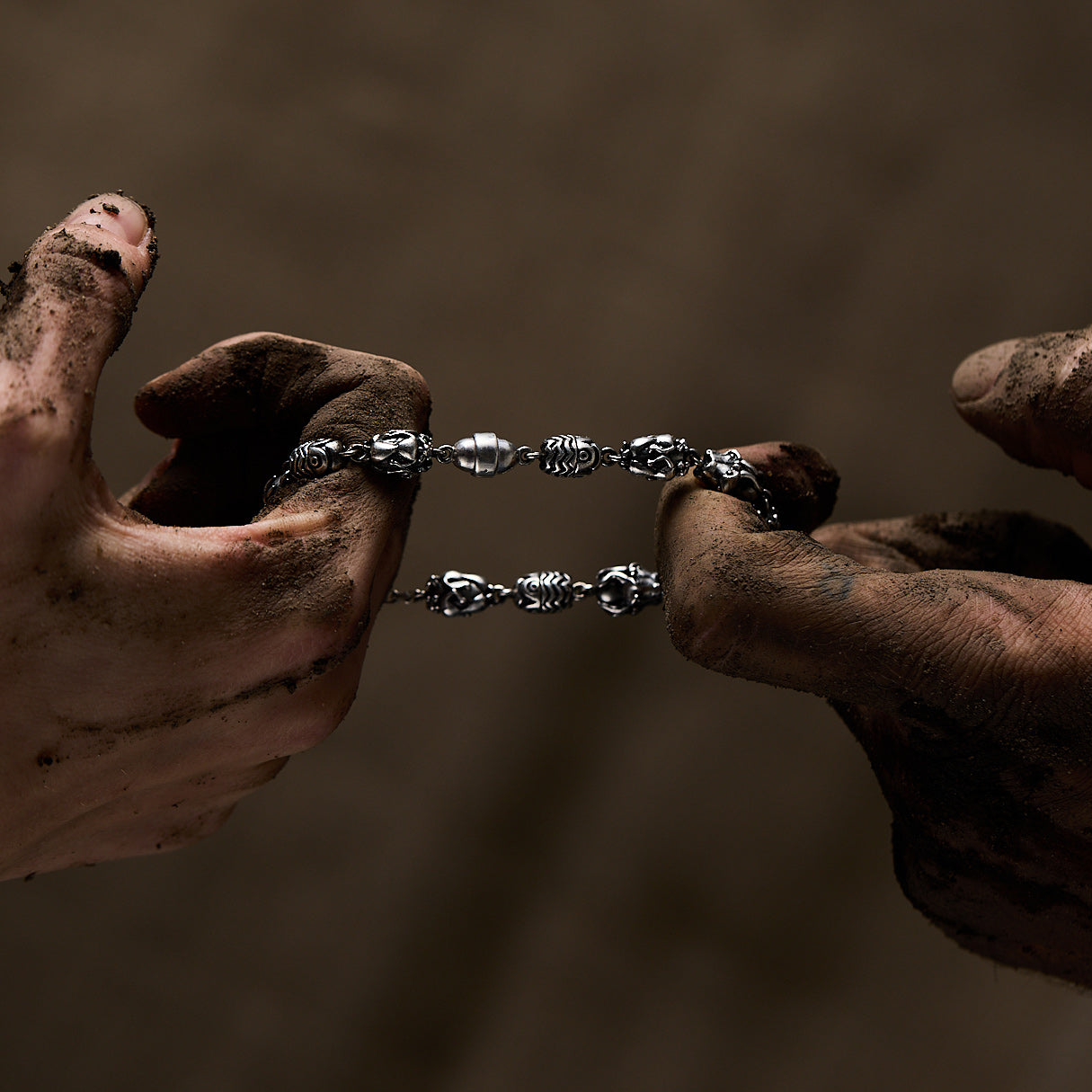 Beaded Bracelet, 925 Silver